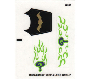 LEGO Sticker Sheet for Set 76012 (15872)