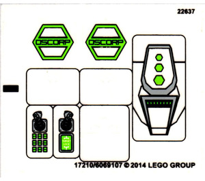 LEGO Sticker Sheet for Set 76016 (17210)