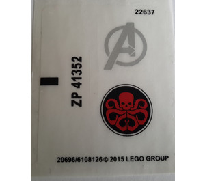 LEGO Autocollant Sheet for Set 76030 (20696 / 20697)