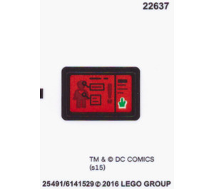 LEGO Autocollant Sheet for Set 76044 (25491 / 25507)