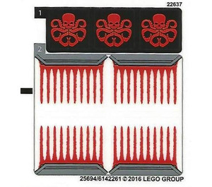 LEGO Sticker Sheet for Set 76048 (25694 / 25695)