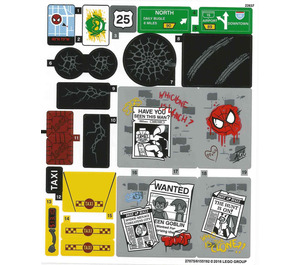 LEGO Sticker Sheet for Set 76057 (27075 / 27076)