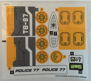 LEGO Sticker Sheet for Set 76059 (27070 / 27071)