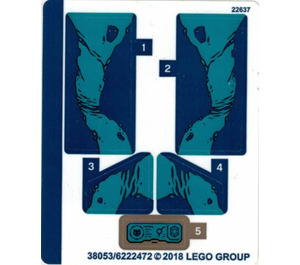LEGO Sticker Sheet for Set 76101 (38053)