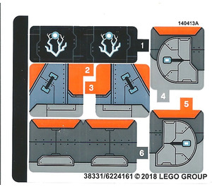 LEGO Sticker Sheet for Set 76102 (38331)