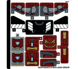 LEGO Sticker Sheet for Set 76104 (38357)