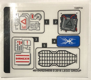 LEGO Sticker Sheet for Set 76113 (46104)
