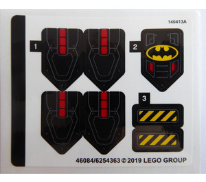 LEGO Sticker Sheet for Set 76116 (46084)