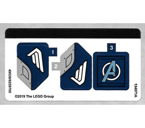 LEGO Sticker Sheet for Set 76123 (49538)