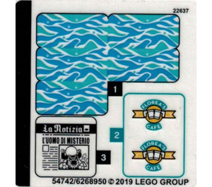 LEGO Sticker Sheet for Set 76129 (54742)