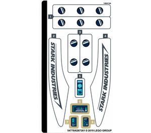 LEGO Sticker Sheet for Set 76130 (54778)