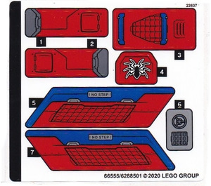 LEGO Sticker Sheet for Set 76150 (66555)