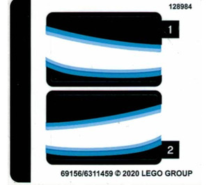 LEGO Sticker Sheet for Set 76165 (69156)