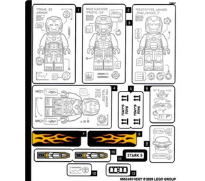 LEGO Aufkleber Sheet for Set 76167 (69524)