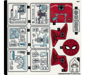 LEGO Sticker Sheet for Set 76175 (74529)