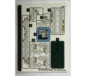 레고 Sticker Sheet for Set 76185 (80475)