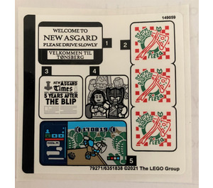 LEGO Sticker Sheet for Set 76200 (79271)