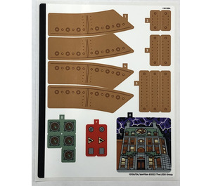 LEGO Aufkleber Sheet for Set 76261