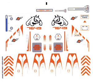 LEGO Sticker Sheet for Set 7649 (64400)