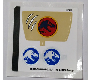 LEGO Sticker Sheet for Set 76941 (80660)