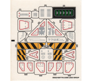 LEGO Sticker Sheet for Set 7702 (55023)