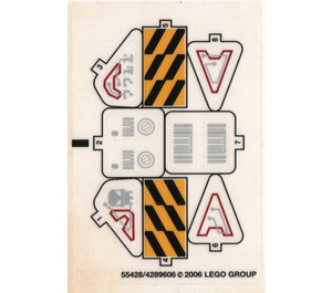 LEGO Sticker Sheet for Set 7711 (55428)
