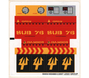 LEGO Sticker Sheet for Set 7776 (59404)