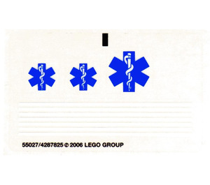 LEGO Sticker Sheet for Set 7890 (55027)