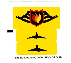 LEGO Sticker Sheet for Set 7891 (55548)