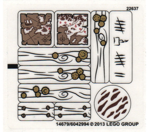 LEGO Aufkleber Sheet for Set 79008 (14679)
