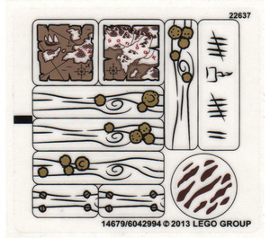 LEGO Sticker Sheet for Set 79008 (14679)