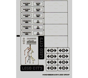 LEGO Sticker Sheet for Set 7938 (91045)