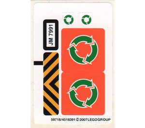 LEGO Sticker Sheet for Set 7991 (59718)