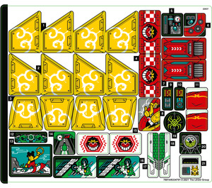 LEGO Aufkleber Sheet for Set 80023 (76914)