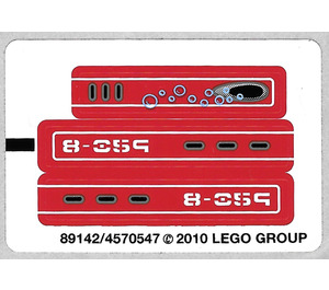 LEGO Aufkleber Sheet for Set 8059 (89142)