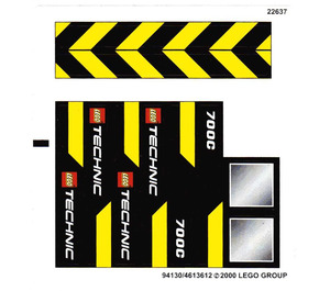 LEGO Aufkleber Sheet for Set 8069 (94130)