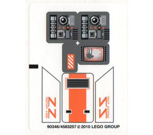 LEGO Sticker Sheet for Set 8089 (90346)