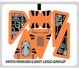 LEGO Aufkleber Sheet for Set 8101 (58512)