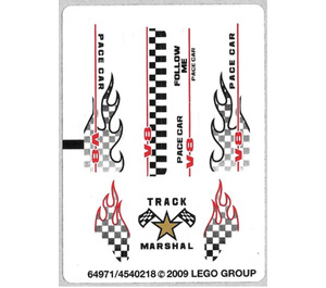 LEGO Sticker Sheet for Set 8121 (64971)