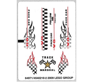 LEGO Autocollant Sheet for Set 8121 (64971)