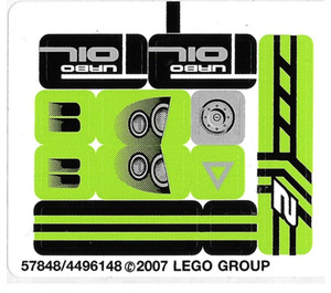 LEGO Sticker Sheet for Set 8133 (57848)