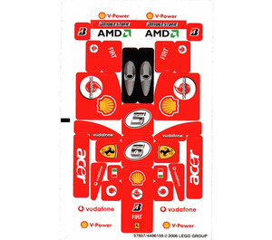 LEGO Sticker Sheet for Set 8142 (Vodafone version) (57857)