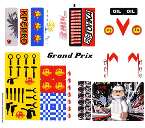 LEGO Sticker Sheet for Set 8161 (63591)