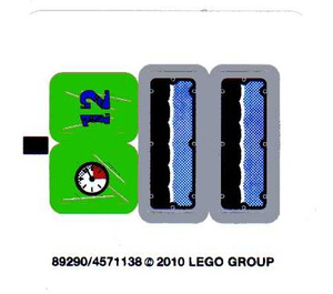 LEGO Autocollant Sheet for Set 8188 (89290)