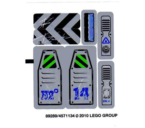 LEGO Sticker Sheet for Set 8189 (89289)