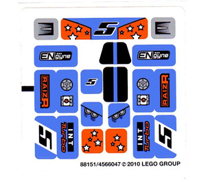 레고 Sticker Sheet for Set 8193 (88151)