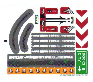 LEGO Sticker Sheet for Set 8198 (88162)