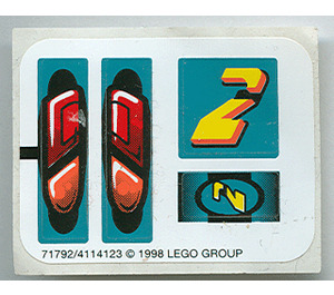 LEGO Autocollant Sheet for Set 8202 (71792)