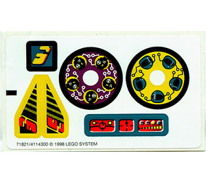 LEGO Sticker Sheet for Set 8233 / 8239 (71821)