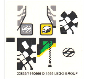 LEGO Sticker Sheet for Set 8300 (22839)